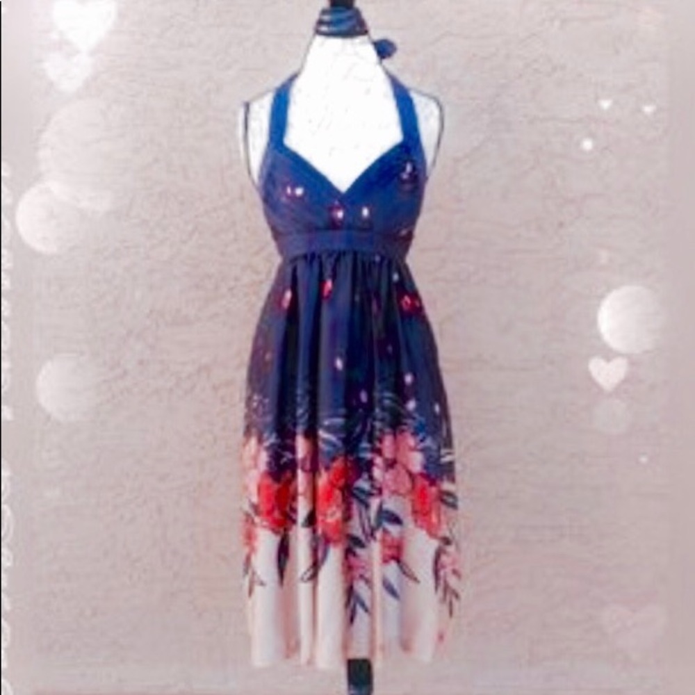 Max & Cleo Sassy Halter Dress NWT